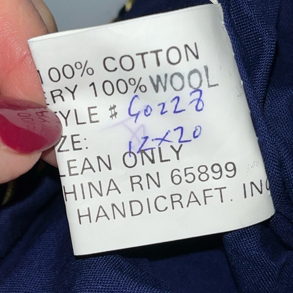 Imperial Elegance WOOL STOCKING 1991 Needlepoint Snowman Xmas Trees 60228 12x20” - Picture 12 of 13